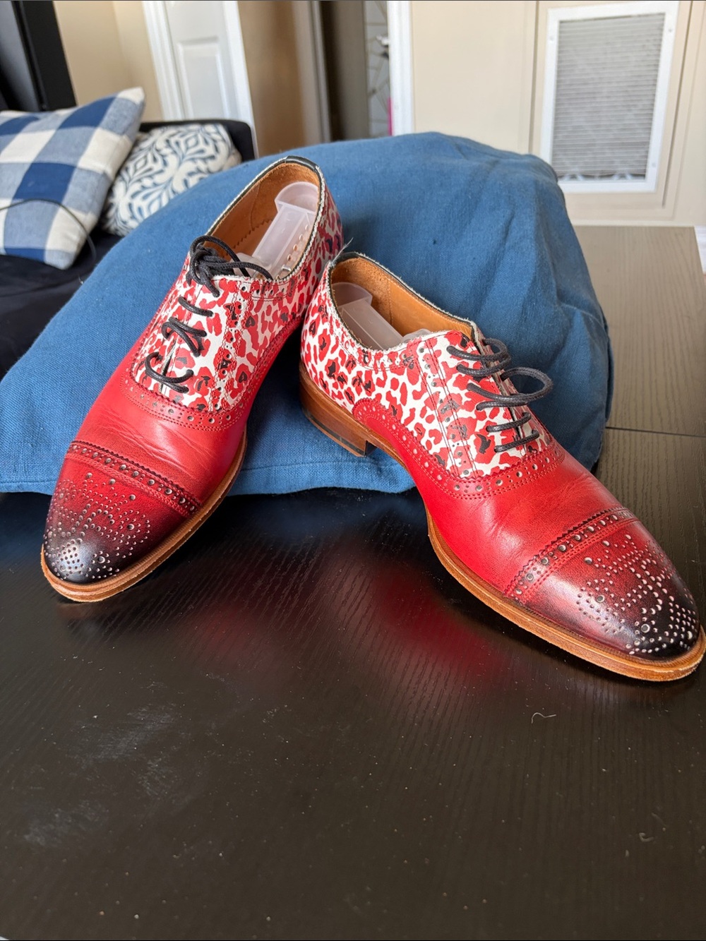 John Fluevog Red Floral Gateways